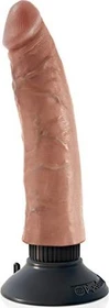 Pipedream King Cock 7" Vibrating Cock tan