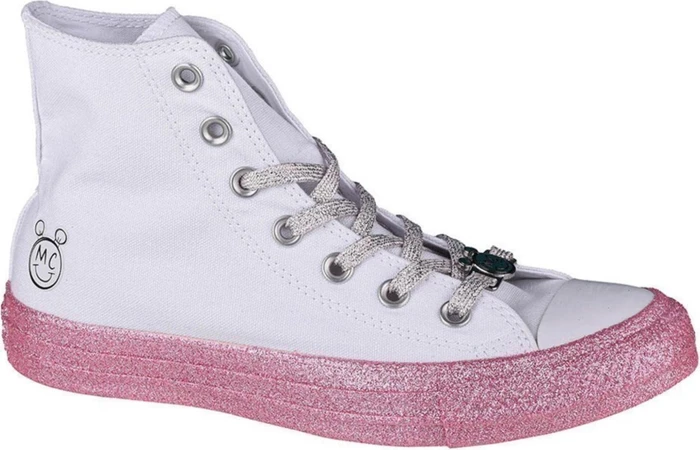 Converse x Miley Cyrus Chuck Taylor All Star High Top white/pink dogwood/black (Damen)