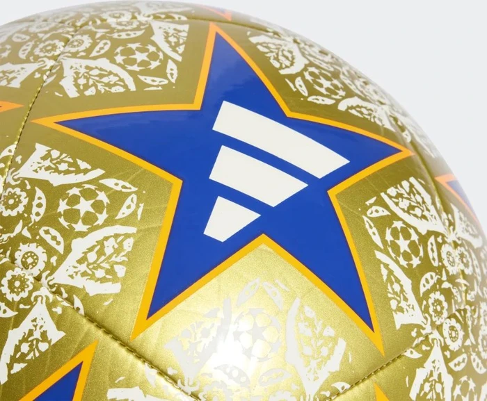 adidas UCL Club Istanbul Fußball gold metallic/white/royal blue/solar orange