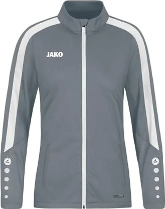 Jako Power Polyester Trainingsjacke stone grey (Damen)