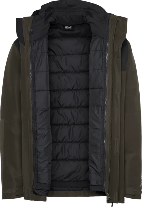 Jack Wolfskin Jasper Pro 3in1 Funktionsjacke obsidian moss (Herren)