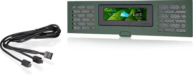 Thermaltake LCD Panel Kit 3.9" für Thermaltake The Tower 200, grün
