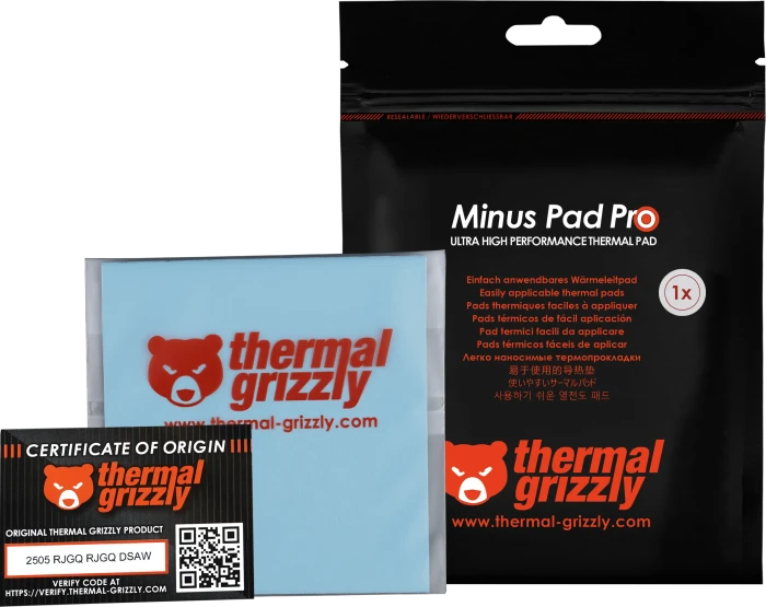 Thermal Grizzly Minus Pad Pro, 100x100x0.5mm, 1 Stück
