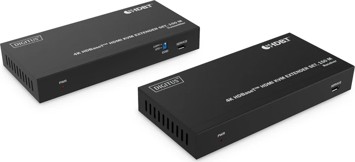 Digitus HDMI KVM Extender Set Extender HDBaseT 1.0, 4K, 60Hz, Cat6a/7/8, 120m