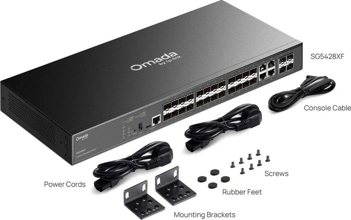 TP-Link Omada SG5400 Rackmount Gigabit Managed Switch, 20x SFP, 4x SFP+, 4x RJ-45/SFP