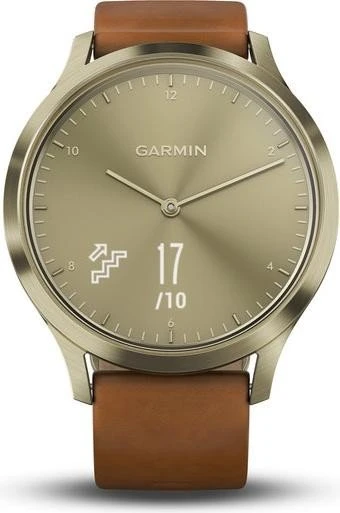 Garmin vivomove HR Premium Aktivitäts-Tracker gold/braun