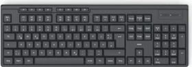 Hama WK-200 Funktastatur, schwarz, USB, DE