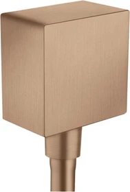 Hansgrohe Axor ShowerSolutions Wandanschluss eckig brushed red gold