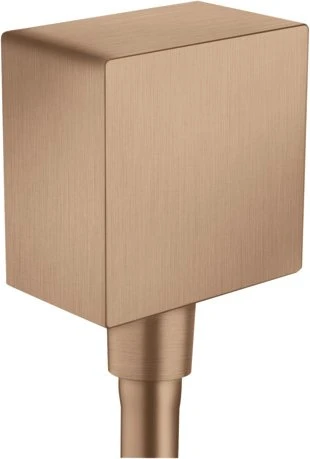 Hansgrohe Axor ShowerSolutions Wandanschluss eckig brushed red gold