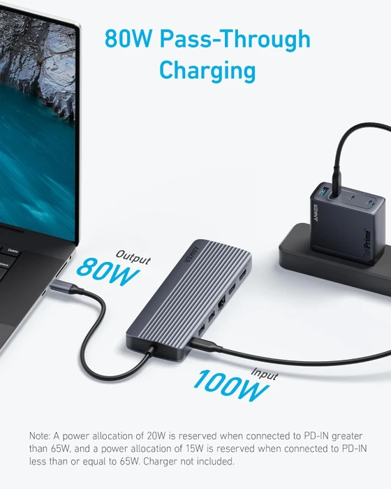 Anker Triple Display USB-C Hub 14-in-1, USB-C 3.0 [Stecker]