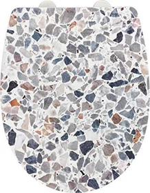 Wenko Terrazzo WC-Sitz mit Absenkautomatik High Gloss mehrfarbig