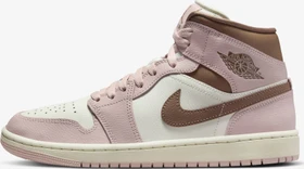Nike Air Jordan 1 Mid pink oxford/sail/archaeo brown (Damen)
