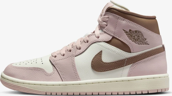 Nike Air Jordan 1 Mid pink oxford/sail/archaeo brown (Damen)