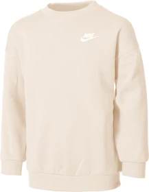 Nike Sportswear Club Fleece Oversize Sweatshirt sanddrift/white (Junior)