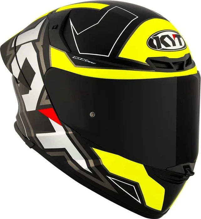 KYT TT-Revo Electron matt schwarz/grau/gelb