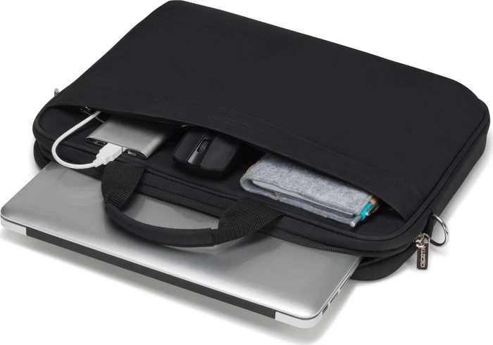 Dicota Top Traveller Mouse Kit schwarz, Comfort Wireless Mouse mit Notebooktasche 14-15.6", USB