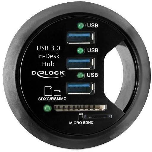 DeLOCK Dual-Slot-Cardreader, USB-A 3.0 [Stecker]