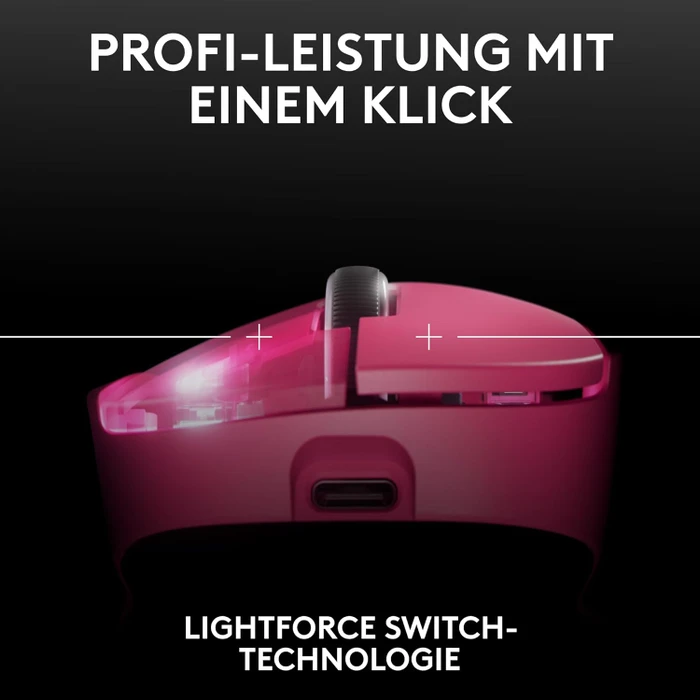 Logitech G Pro X Superlight 2 DEX Lightspeed rosa, USB