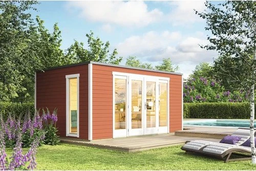 Lasita Maja Palermo 2 Gartenhaus schwedenrot
