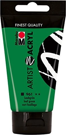Marabu Artist Acryl Acrylfarbe, laubgrün, 75ml
