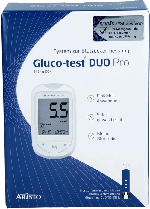 Aristo Pharma Gluco-Test Duo Pro Set TD-4183 (mmol/L)
