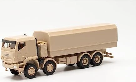 Herpa Iveco Trakker 8x8 geschützt Pritschen-LKW, sandbeige