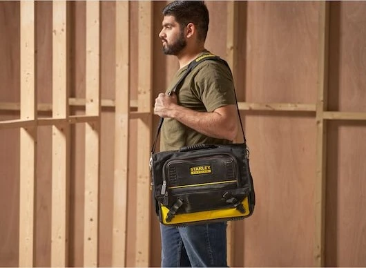 Stanley Fatmax 14" Laptop- und Werkzeugtasche, schwarz/gelb