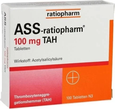 ASS-ratiopharm 100mg TAH Tabletten, 100 Stück
