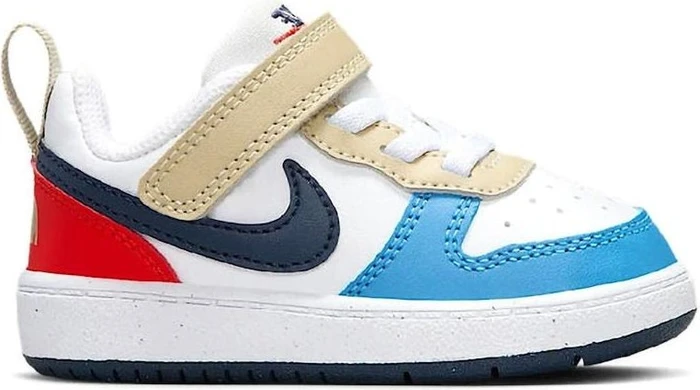 Nike Court Borough Low Recraft white/thunder blue/light crimson (Junior) (DV5458-124)