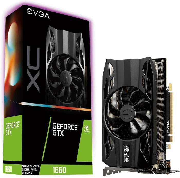 EVGA GeForce GTX 1660 XC Gaming, 6GB GDDR5, DVI, HDMI, DP