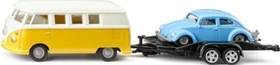 SIKU Super VW T1 mit Anhänger und VW Käfer