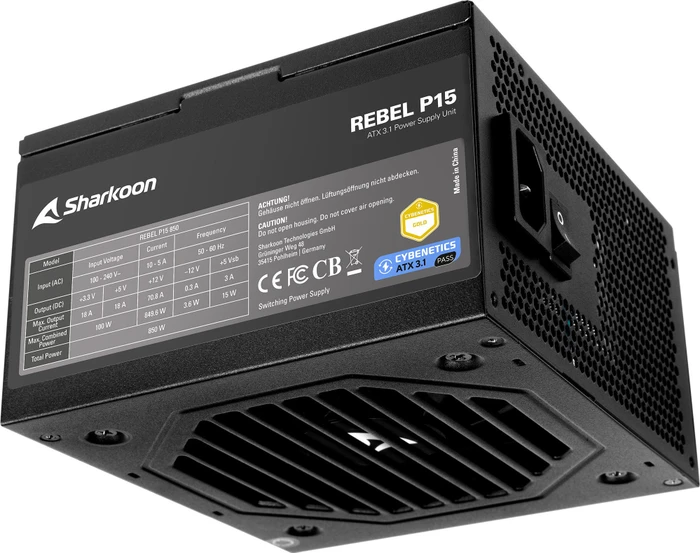 Sharkoon Rebel P15 850W, ATX 3.1