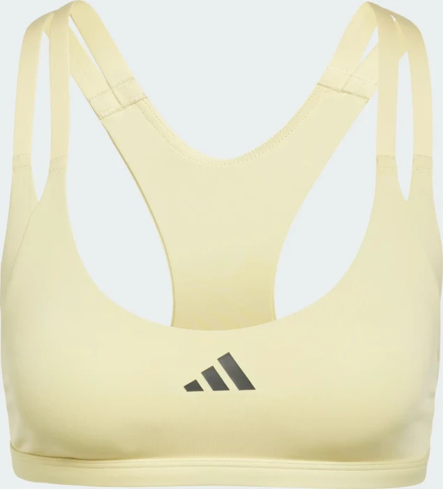 adidas Aeroimpact Luxe Training Light-Support Sport-BH powder yellow (Damen)