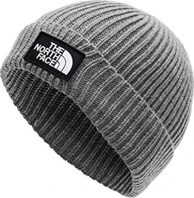 The North Face Logo Box mit Umschlag Beanie tnf medium grey heather