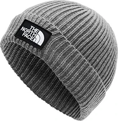 The North Face Logo Box mit Umschlag Beanie tnf medium grey heather
