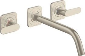 Hansgrohe Axor Citterio M 3-Loch Waschbeckenarmatur mit Hebelgriffen 226mm brushed nickel