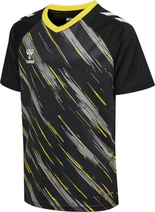 hummel Match Triumph Trikot kurzarm black/blazing yellow (Junior)