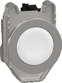 Schneider Electric Drucktaster komplett Harmony XB4F 30mm 1S, weiß
