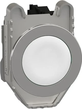 Schneider Electric Drucktaster komplett Harmony XB4F 30mm 1S, weiß