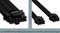 Antec 12VHPWR Cable for Signature Series, 600W PCIe 5.0 12VHPWR, 2x 8-Pin PCIe Stecker auf 16-Pin PCIe 5.0 12VHPWR Stecker, Adapterkabel, schwarz Vorschaubild