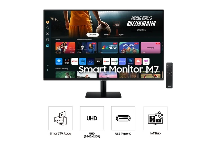 Samsung Smart Monitor M7 M70D (2024), schwarz, 32"