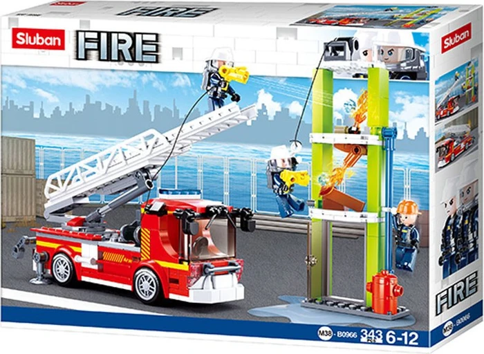 Sluban Fire Feuerwehr Drehleiter Übungsgelände