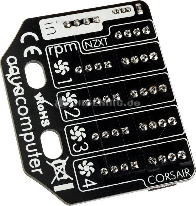 Aqua Computer RGBpx Splitty4, Lüfterverteiler, Lichtsteuerung, 4-fach