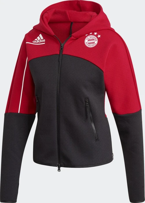 adidas FC Bayern München Anthem Jacke fcb true red/black (Damen)