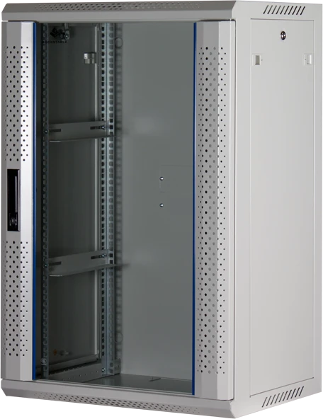 Rockstable 19" Wandschrank 18HE, Sicherheitsglastür, IP2X, weiß, 440mm tief