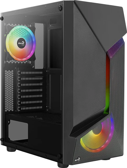 AeroCool Scape, Lüfter LED Fixed RGB, Glasfenster