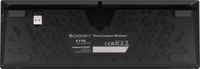 Endorfy Thock Compact Wireless Red, PBT, LEDs RGB, hot-swap, Kailh Box RED, USB/Bluetooth, ND