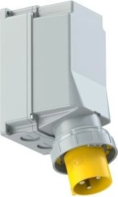 PCE CEE-Wandgerätestecker 125A 3p 4h IP67 POWER TWIST