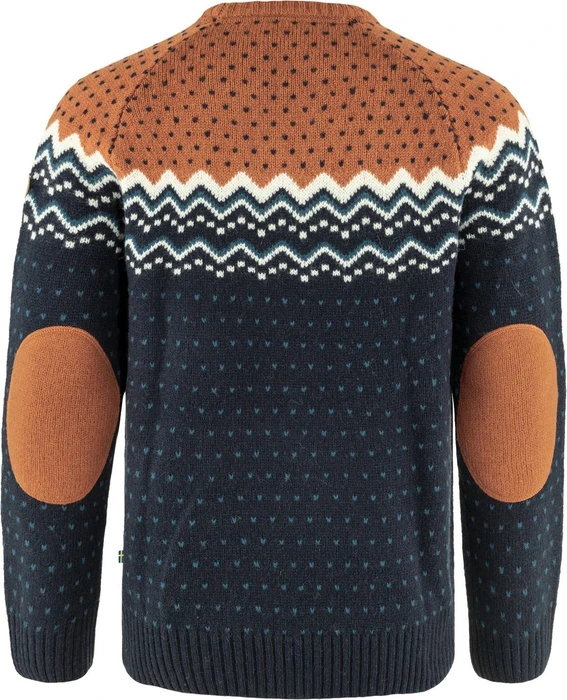 Fjällräven Övik Strickpullover dark navy/terracotta brown (Herren)