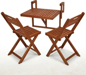 Garden Pleasure Berkley Balkon-Set, 3-tlg.